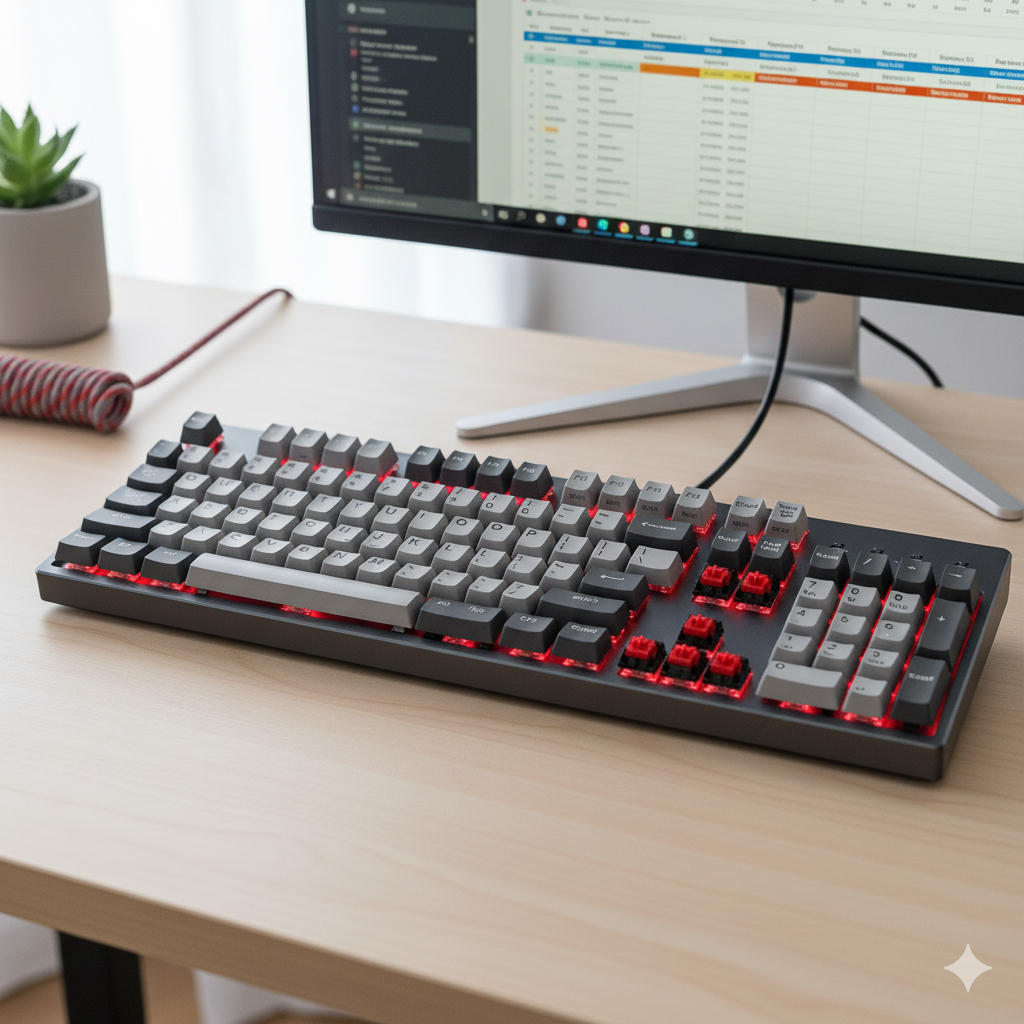 赤軸フルサイズメカニカルキーボード